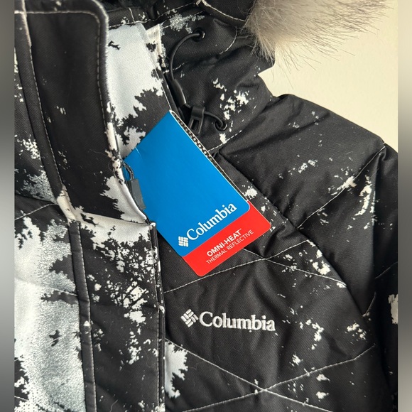 BRAND NEW* S Columbia Women’s Lay D Down Jacket - White Lookup Print - Picture 9 of 14